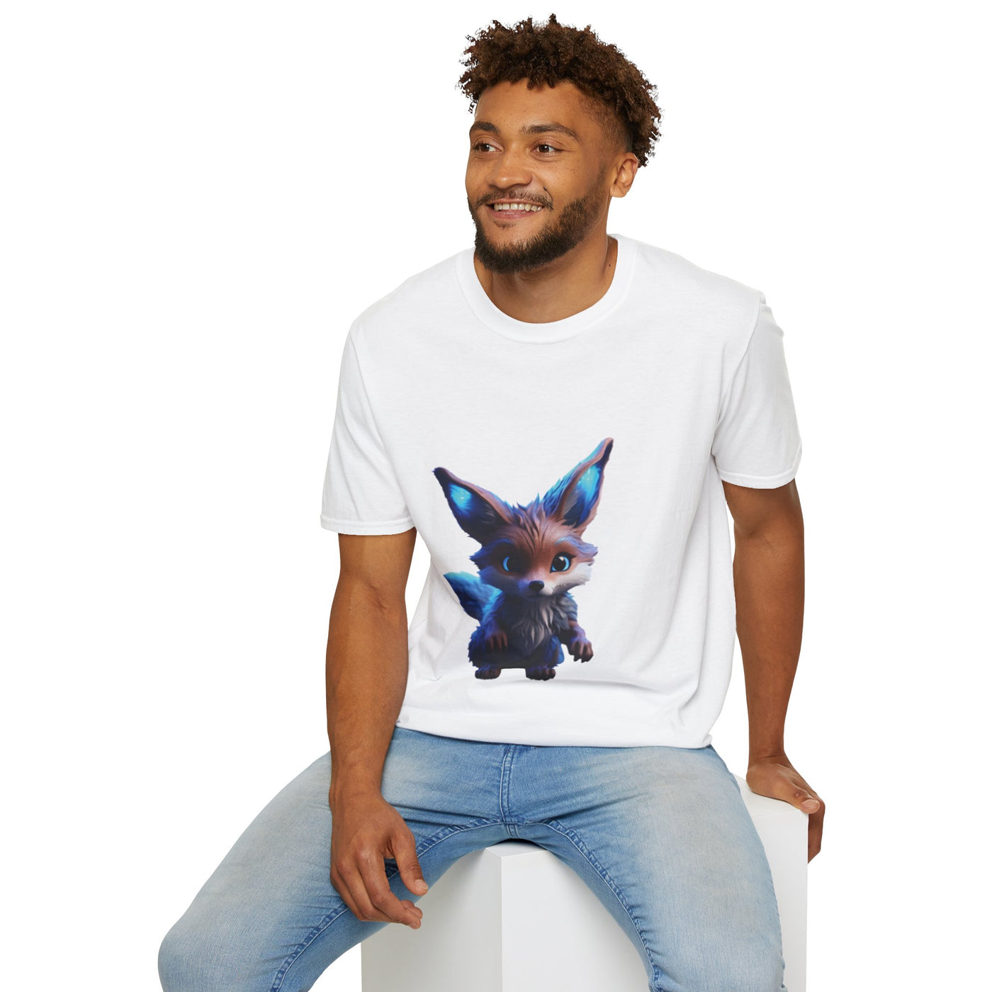 Whimsical Fox Unisex Softstyle T-Shirt - Cute Animal Graphic Tee