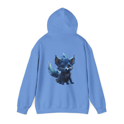 Cute Blue Fox Hoodie for Animal Lovers