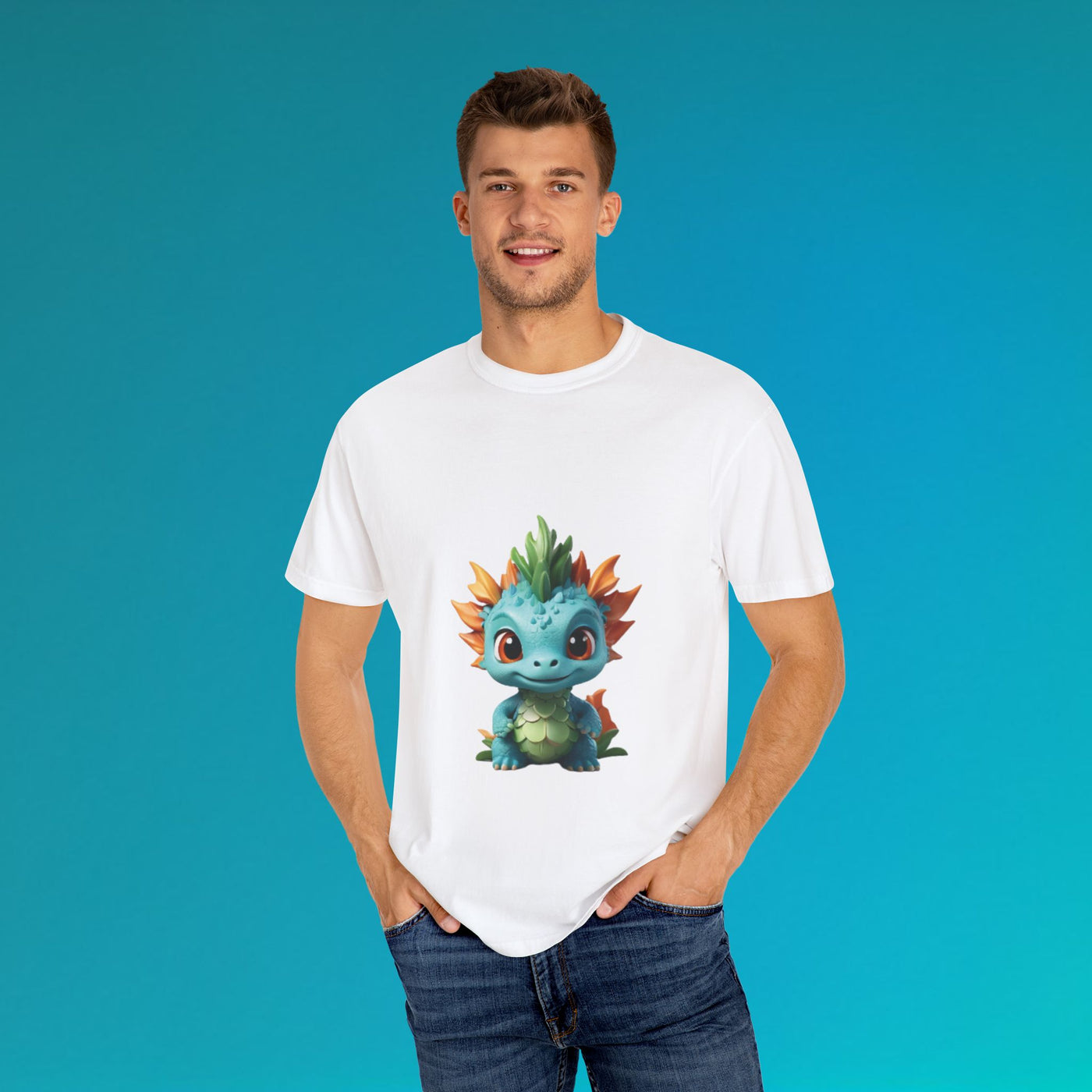 Cute Dragon Graphic Unisex T-Shirt – Perfect for Kids and Fantasy Lovers