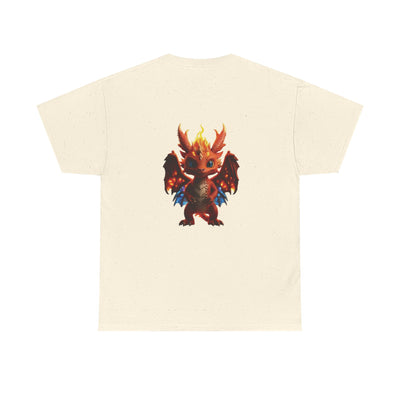 Fantasy Dragon Unisex Heavy Cotton Tee - Bold & Playful Graphic T-Shirt