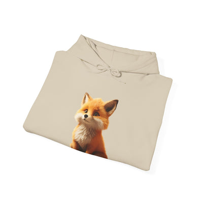 Adorable Fox Design Unisex Hoodie – Cozy Animal Lover Sweatshirt
