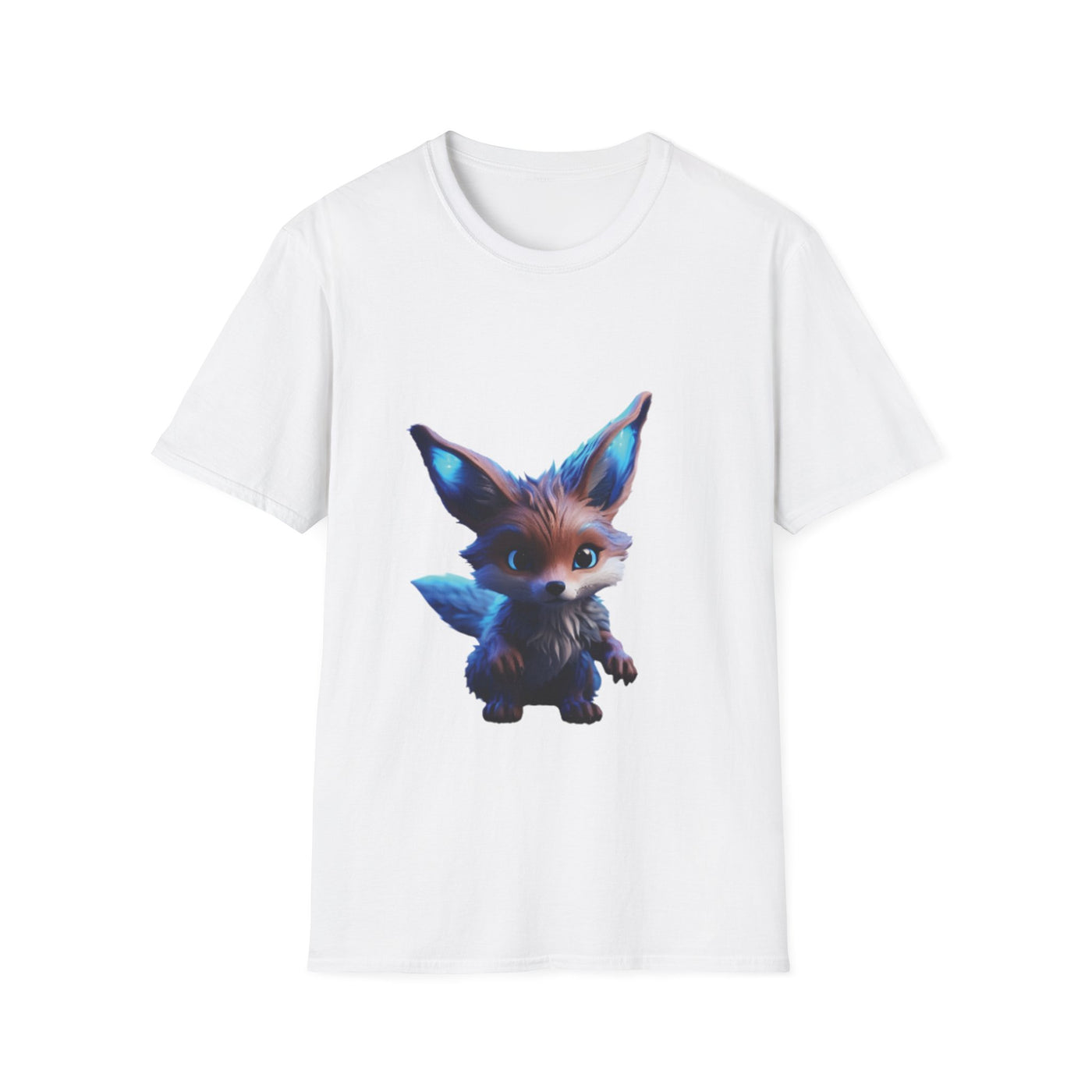 Whimsical Fox Unisex Softstyle T-Shirt - Cute Animal Graphic Tee