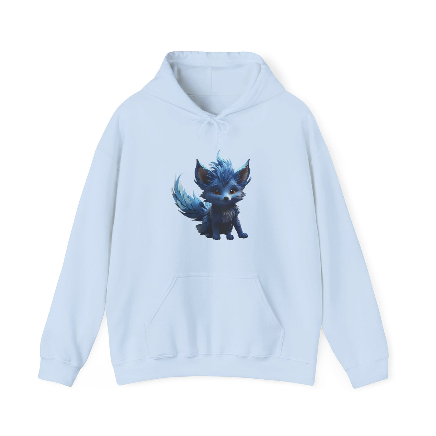 Cute Blue Fox Hoodie for Animal Lovers