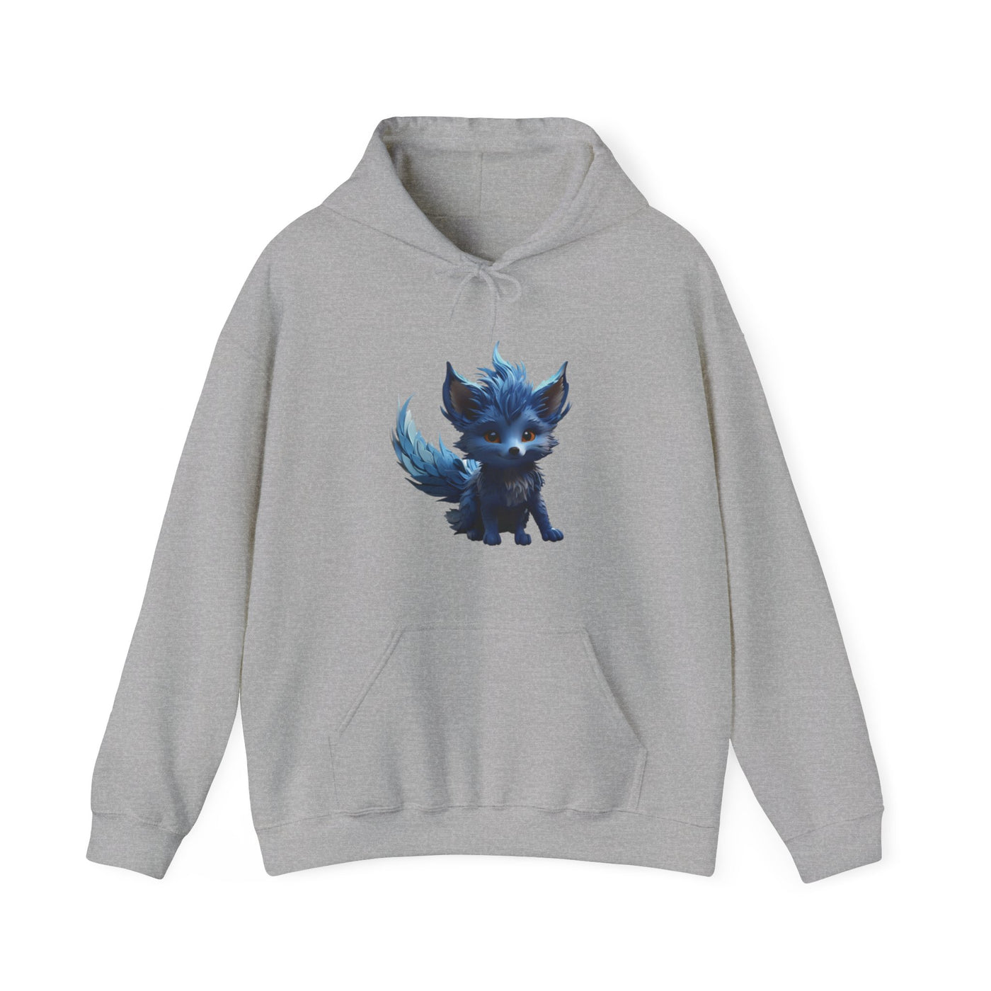 Cute Blue Fox Hoodie for Animal Lovers