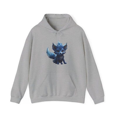 Cute Blue Fox Hoodie for Animal Lovers