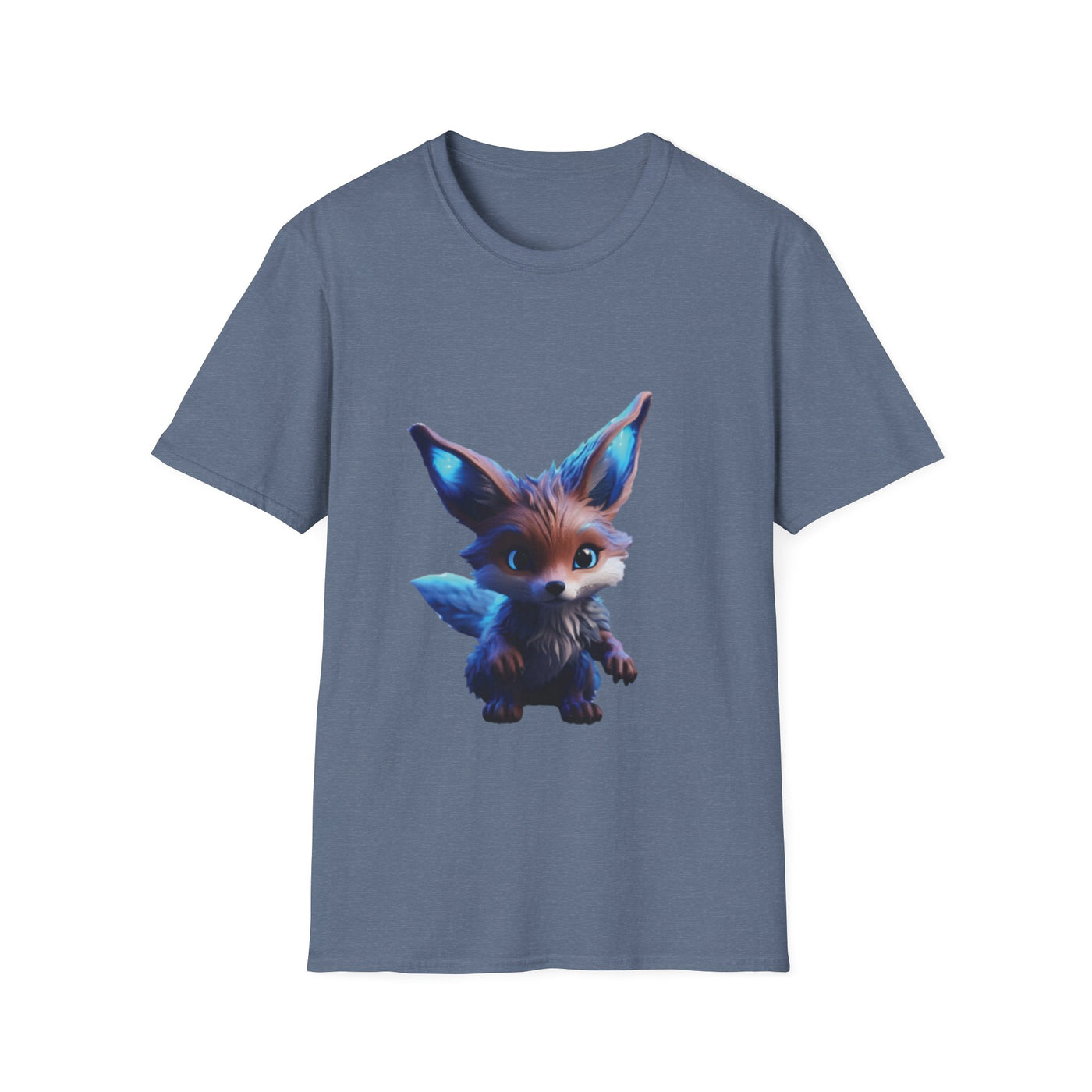 Whimsical Fox Unisex Softstyle T-Shirt - Cute Animal Graphic Tee